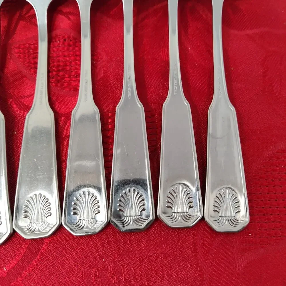 7X DF Colonial Shell Stainless Dinner Forks Korea